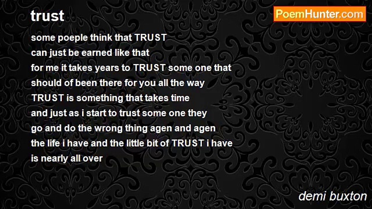 demi buxton - trust