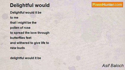 Asif Baloch - Delightful would