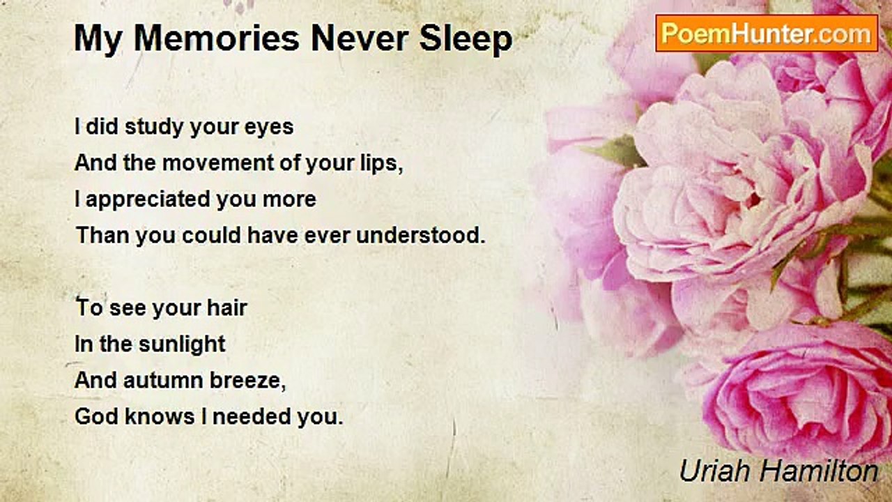 Uriah Hamilton - My Memories Never Sleep
