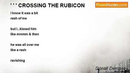 Dónall Dempsey - ' ' ' CROSSING THE RUBICON