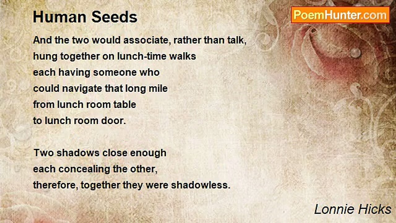 Lonnie Hicks - Human Seeds