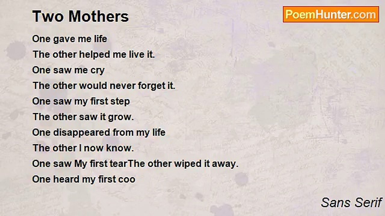 Sans Serif - Two Mothers