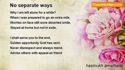 hasmukh amathalal - No separate ways