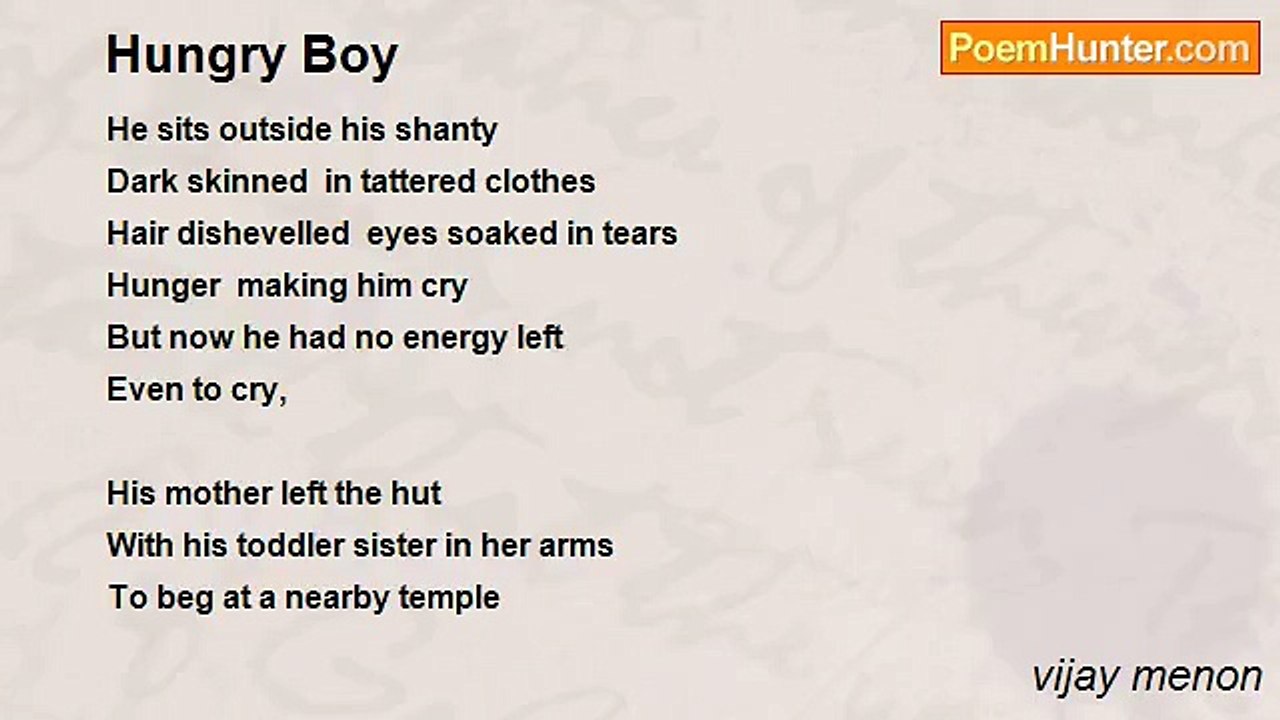 vijay menon - Hungry Boy