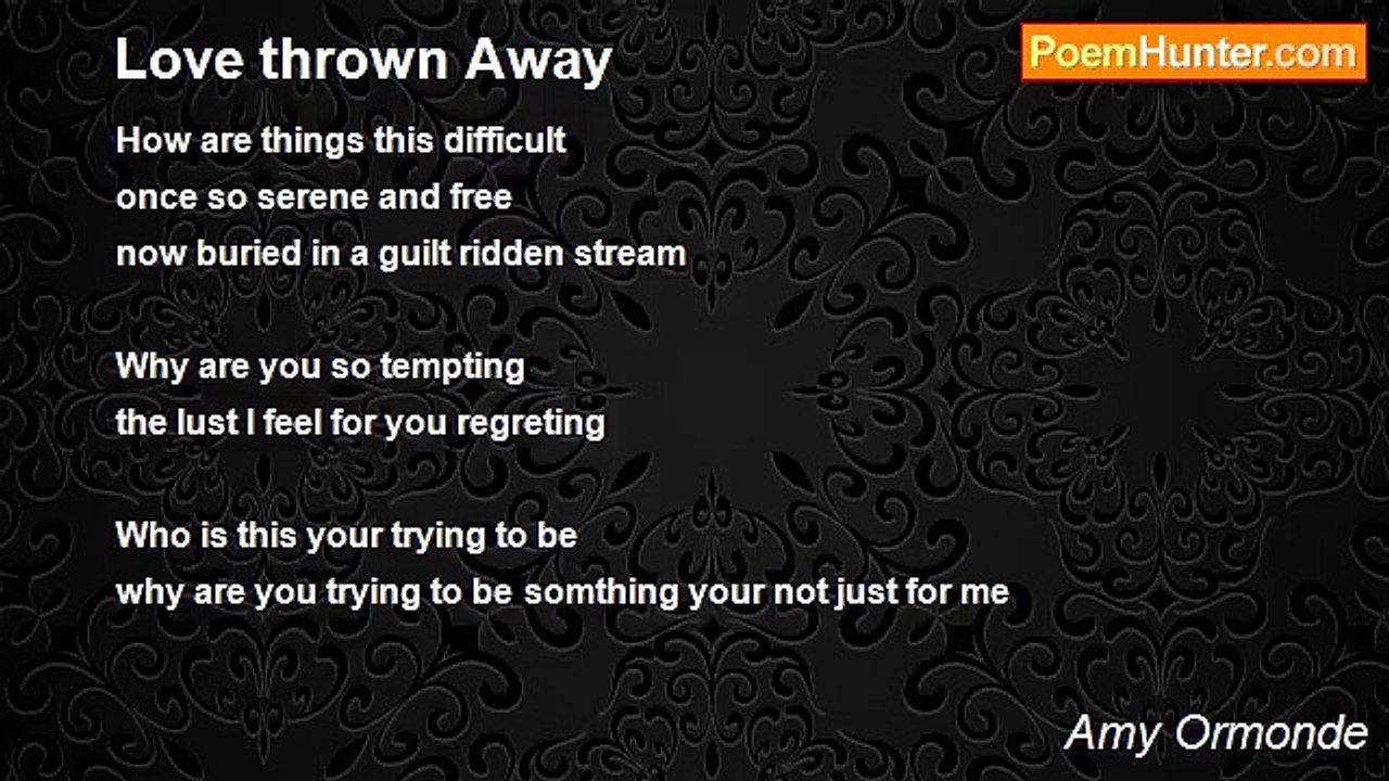Amy Ormonde - Love thrown Away
