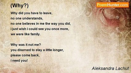 Aleksandra Lachut - (Why?)