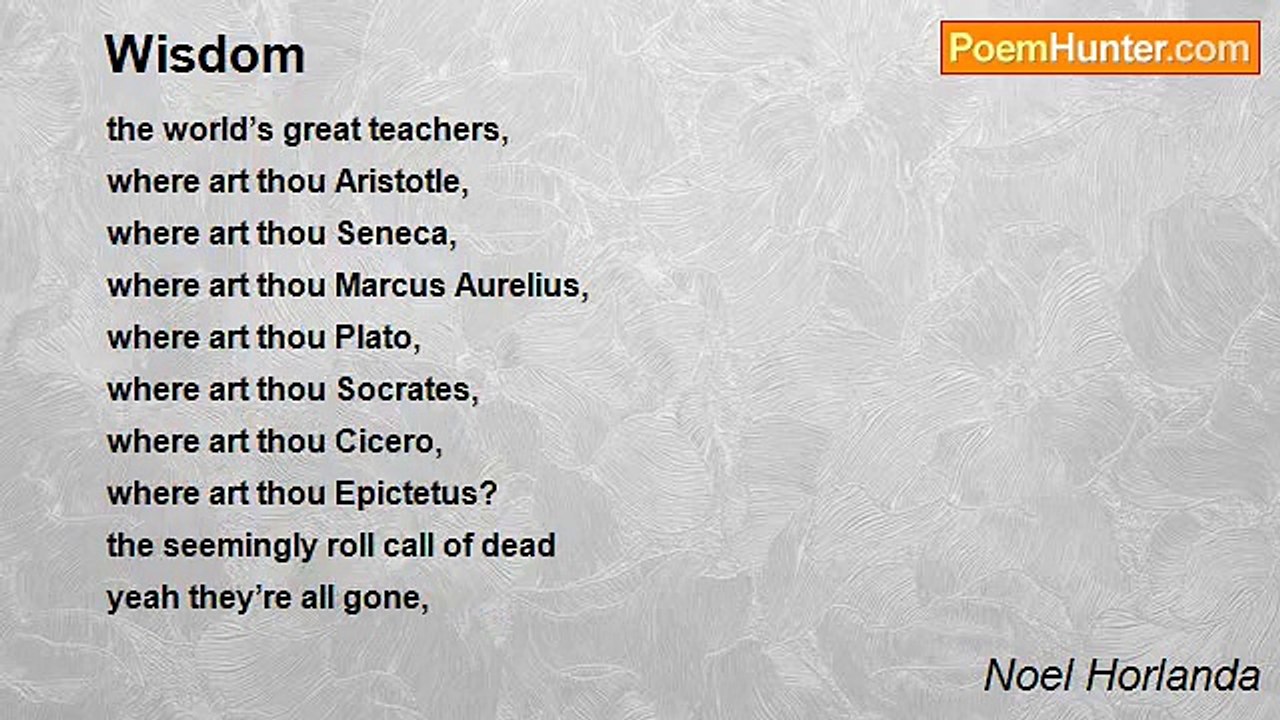 Noel Horlanda - Wisdom