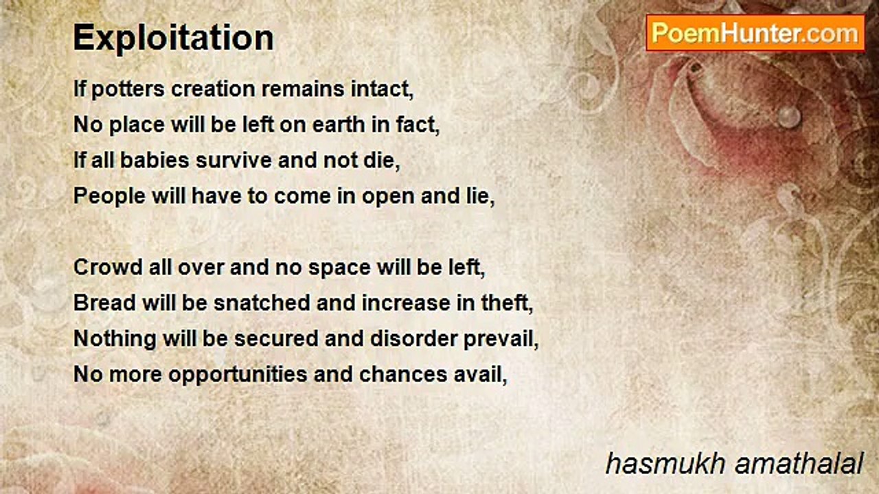 hasmukh amathalal - Exploitation