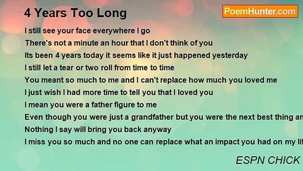 ESPN CHICK - 4 Years Too Long