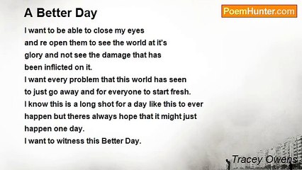 Tracey Owens - A Better Day