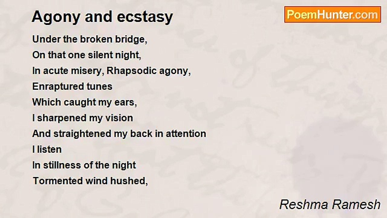 Reshma Ramesh - Agony and ecstasy