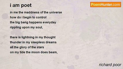 richard poor - i am poet