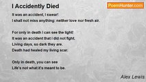 Alex Lewis - I Accidently Died
