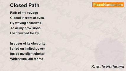 Kranthi Pothineni - Closed Path
