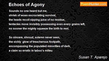 Susan T. Aparejo - Echoes of Agony