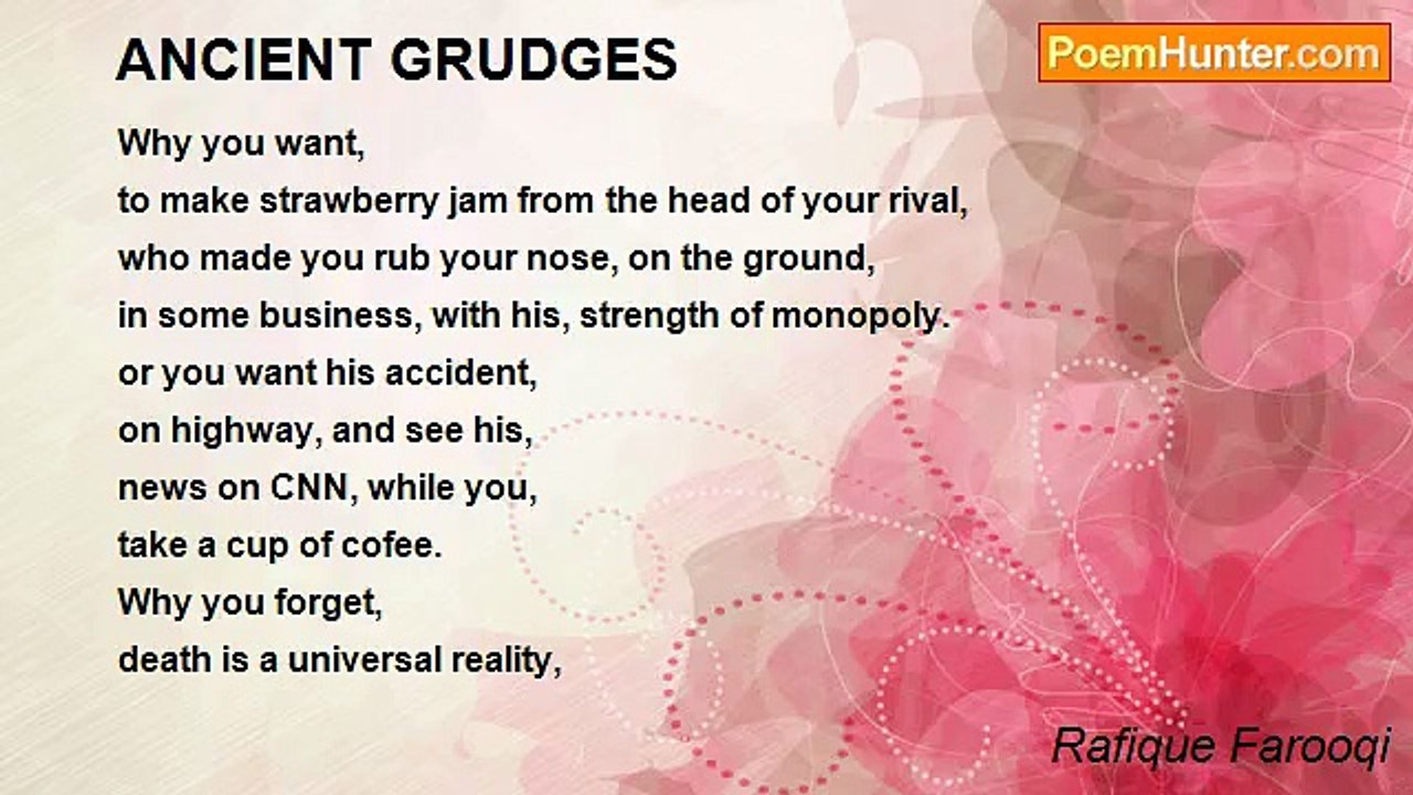 Rafique Farooqi - ANCIENT GRUDGES
