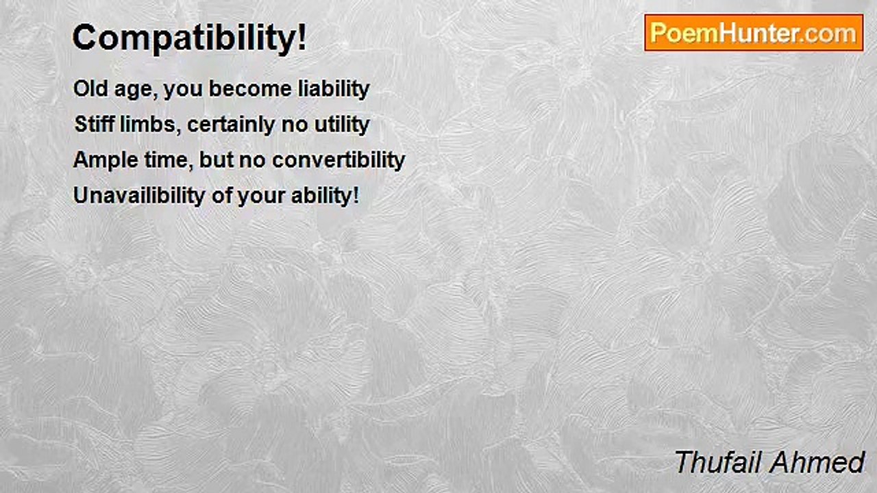 Thufail Ahmed - Compatibility!