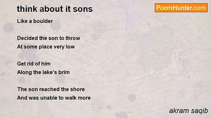 akram saqib - think about it sons