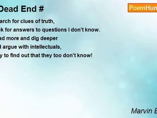 Marvin Brato Sr - # Dead End #