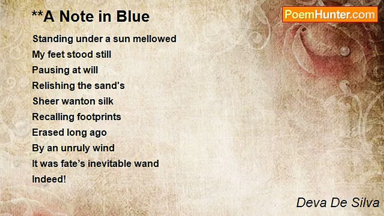 Deva De Silva - **A Note in Blue