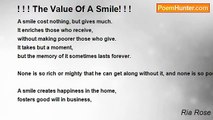Ria Rose - ! ! ! The Value Of A Smile! ! !