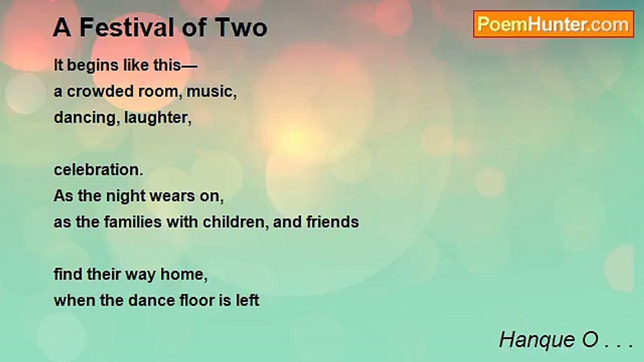 Hanque O . . . - A Festival of Two