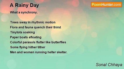 Sonal Chhaya - A Rainy Day