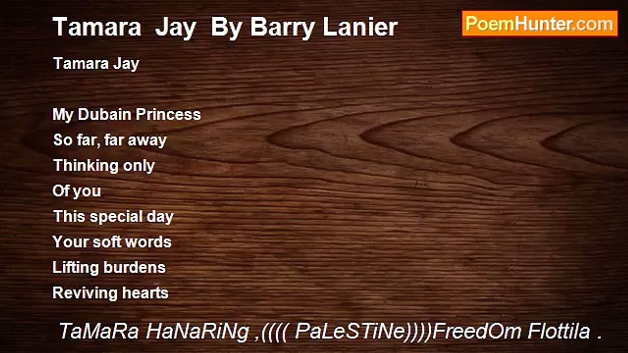 TaMaRa HaNaRiNg ,(((( PaLeSTiNe))))FreedOm Flottila . - Tamara  Jay  By Barry Lanier