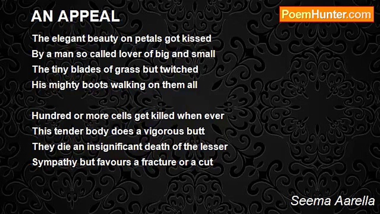 Seema Aarella - AN APPEAL