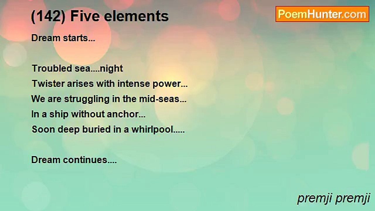 premji premji - (142) Five elements