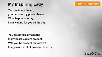 Sanjib Das - My Inspiring Lady