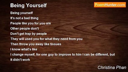 Christina Phan - Being Yourself