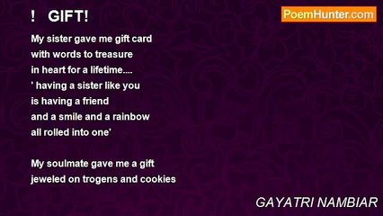 GAYATRI NAMBIAR - !   GIFT!