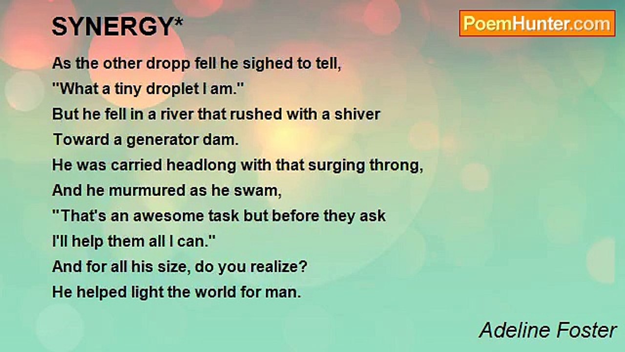 Adeline Foster - SYNERGY*