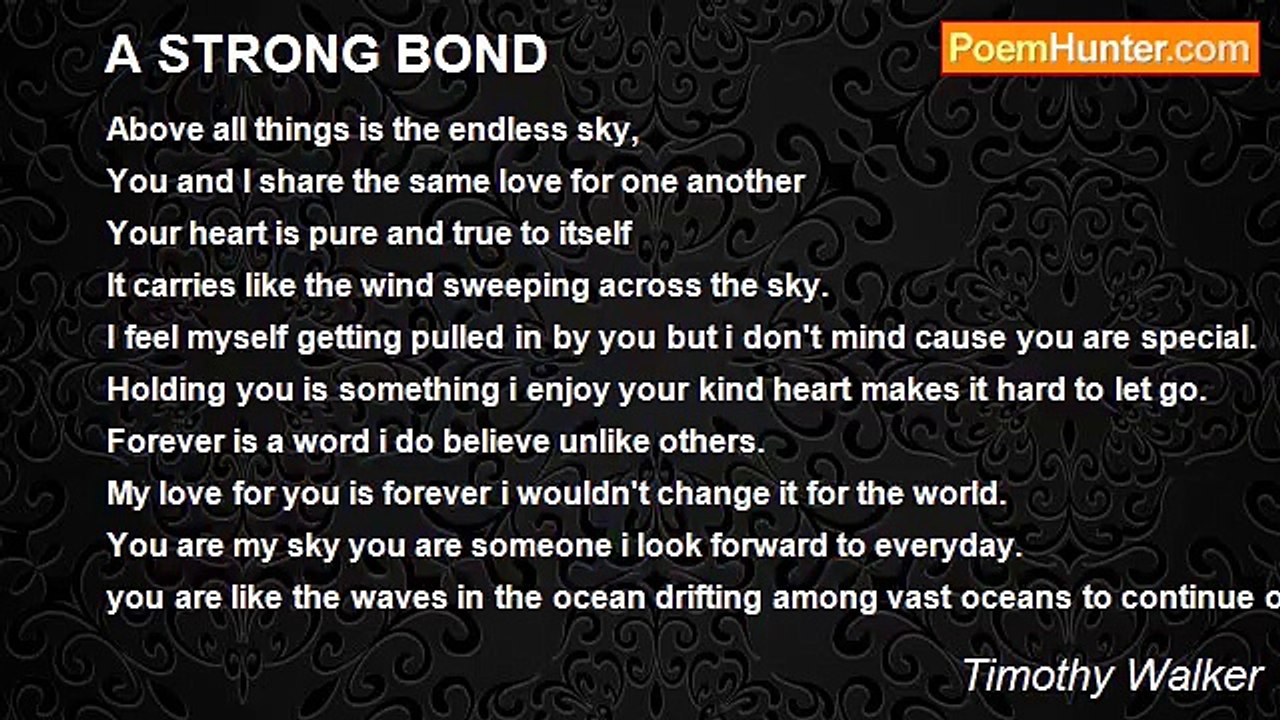 Timothy Walker - A STRONG BOND