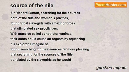 gershon hepner - source of the nile