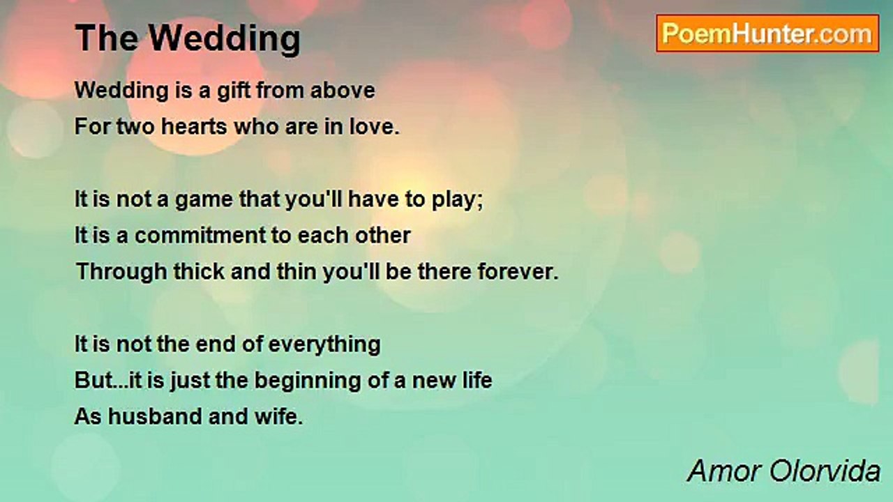 Amor Olorvida - The Wedding