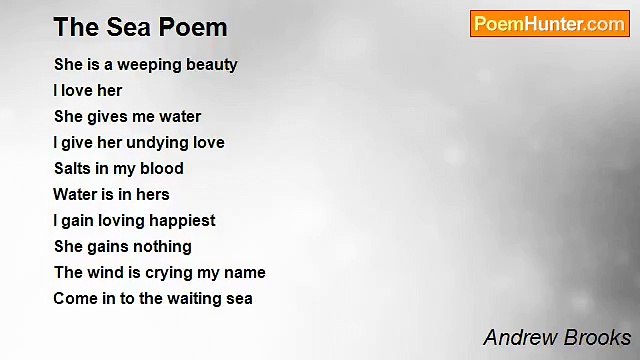 Andrew Brooks - The Sea Poem