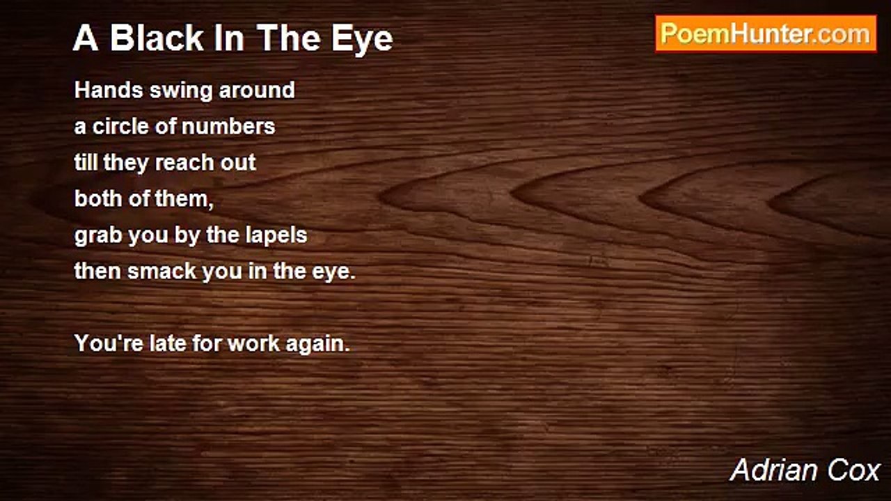 Adrian Cox - A Black In The Eye