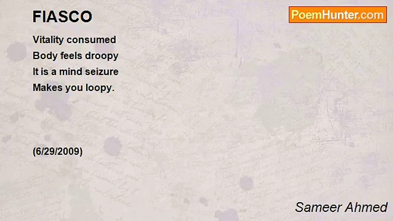 Sameer Ahmed - FIASCO