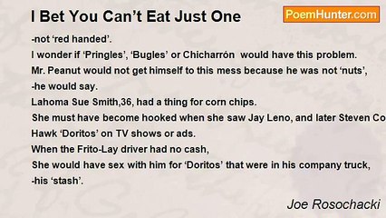 Joe Rosochacki - I Bet You Can’t Eat Just One