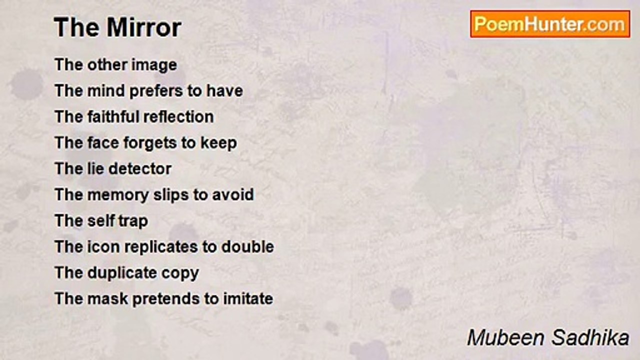 Mubeen Sadhika - The Mirror