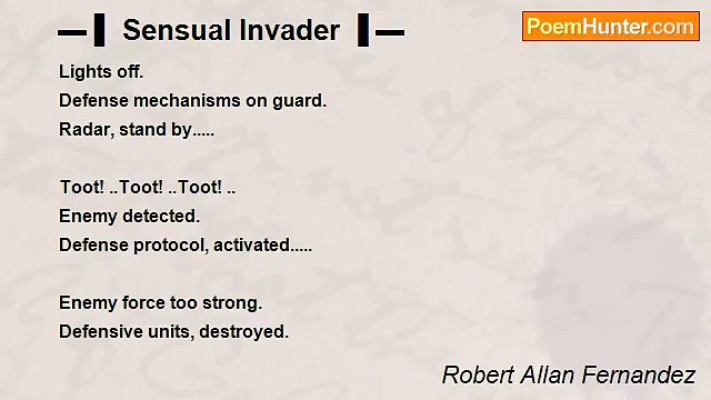 Robert Allan Fernandez - ▬ ▌ Sensual Invader ▐ ▬