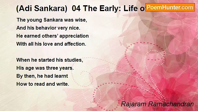Rajaram Ramachandran - (Adi Sankara) 04 The Early: Life of Sankara