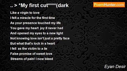 Eyan Desir - .. > *My first cut****(dark
