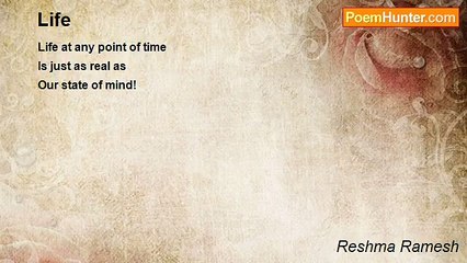 Reshma Ramesh - Life