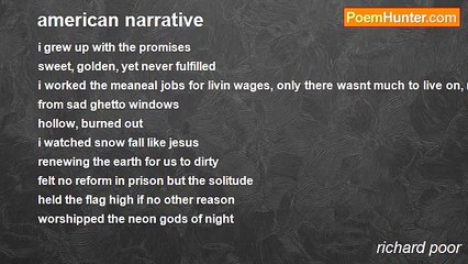 richard poor - american narrative