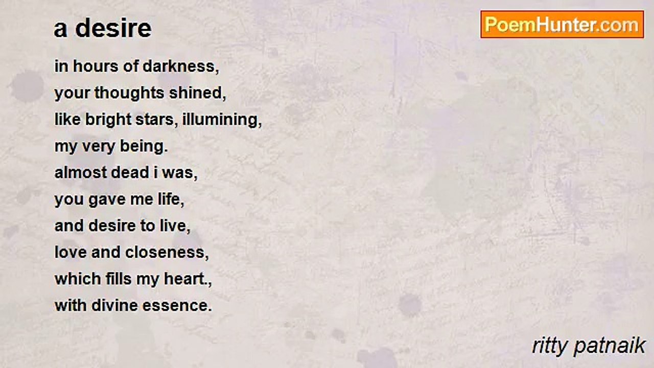 ritty patnaik - a desire