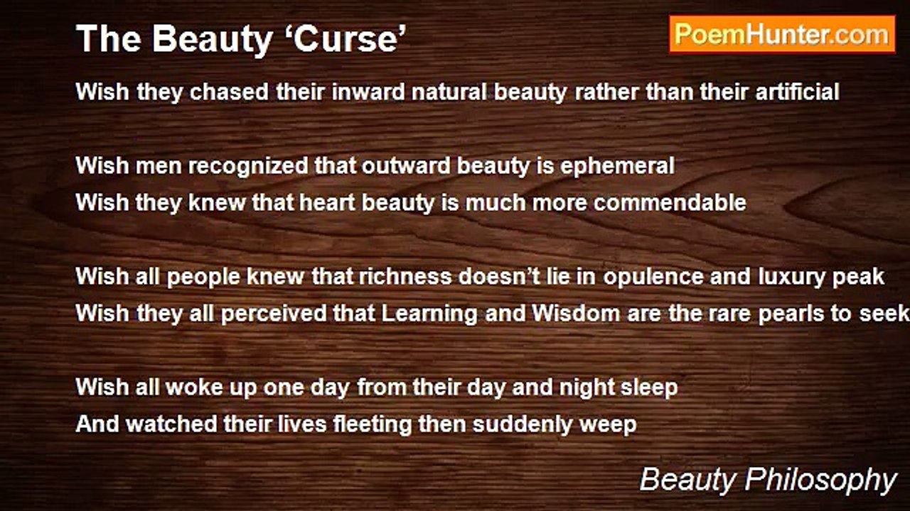 Beauty Philosophy - The Beauty ‘Curse’