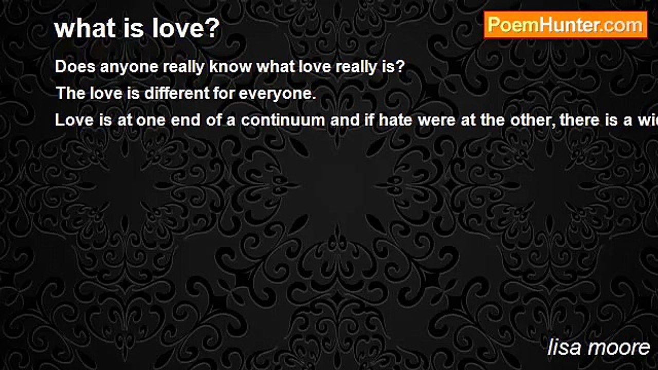lisa moore - what is love?